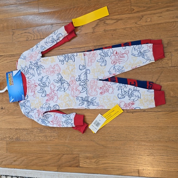 SONIC THE HEDGEHOG TODDLER BOYS 4 PIECE PAJAMAS SET SIZE 2T - Picture 4 of 12